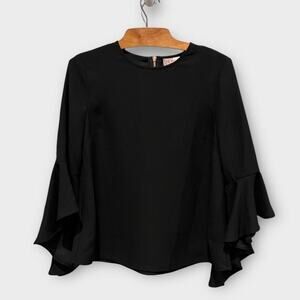 Ted Baker London Juula Waterfall-Sleeve Top Size 1